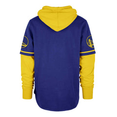 47 brand Golden State Warriors '47 Trifecta Shortstop Pullover Hoodie Royal