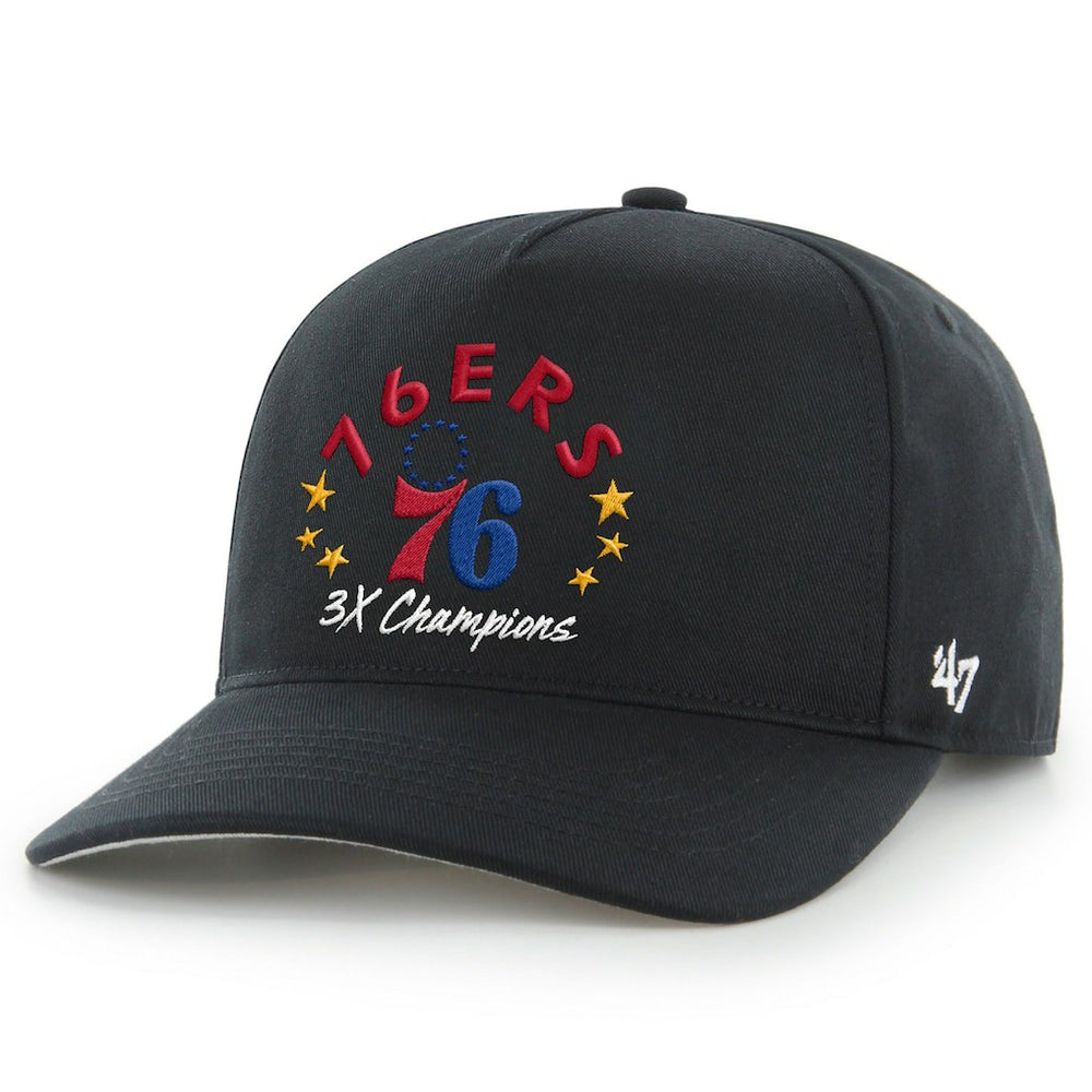 47 brand Philadelphia 76ers '47 Champs Global Star Hitch Adjustable Hat Black