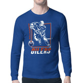 Edmonton Oilers Starter Player Grid Long Sleeve T-Shirt - Royal | NHL near me