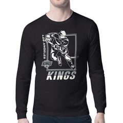 Los Angeles Kings Starter Player Grid Long Sleeve T-Shirt - Black | NHL near me