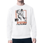 Philadelphia Flyers Starter Player Grid Fleece Pullover Sweatshirt - White | NHL Lifestyle