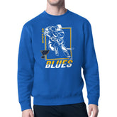 St. Louis Blues Starter Player Grid Fleece Pullover Sweatshirt - Blue | NHL Lifestyle
