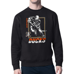 Anaheim Ducks Starter Player Grid Fleece Pullover Sweatshirt - Black | NHL near me