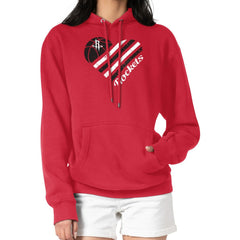 Houston Rockets G-III 4Her by Carl Banks Women's Heart Pullover Hoodie - Red