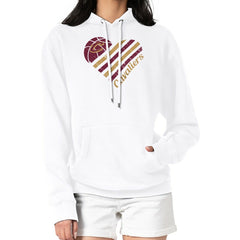 Cleveland Cavaliers G-III 4Her by Carl Banks Women's Heart Pullover Hoodie - White
