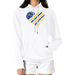 Golden State Warriors G-III 4Her by Carl Banks Women's Heart Pullover Hoodie - White
