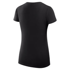 Oklahoma City Thunder G-III 4Her by Carl Banks Women's Super-Slim Fit Lightweight Heart V-Neck T-Shirt Black