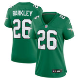 Saquon Barkley Philadelphia Eagles Women's Alternate Game Jersey - Kelly Green - Nike