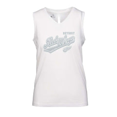 Detroit Red Wings Levelwear Women's Paisley Sweep V-Neck Tank Top - White | NHL sale