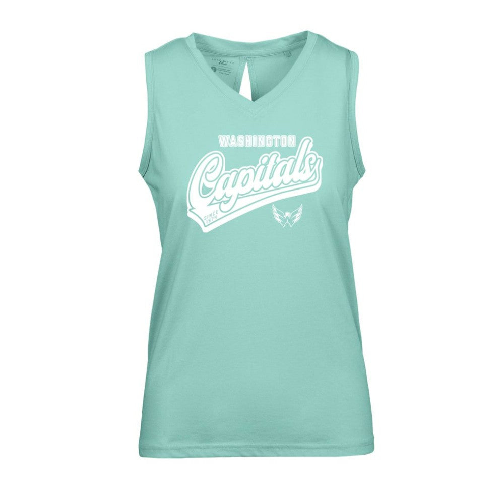Washington Capitals Levelwear Women's Paisley Sweep V-Neck Tank Top - Mint | NHL on sale
