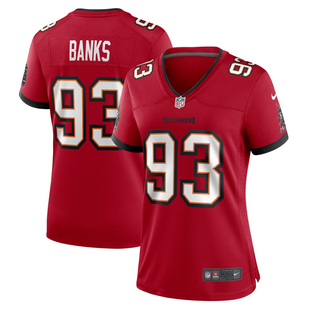 Eric Banks Tampa Bay Buccaneers Women's Game Jersey - Red - Nike