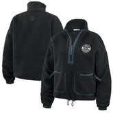 Vegas Golden Knights WEAR by Erin Andrews Women's Polar Fleece Half-Zip Jacket - Black | NHL discount