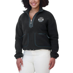 Vegas Golden Knights WEAR by Erin Andrews Women's Polar Fleece Half-Zip Jacket - Black | NHL discount