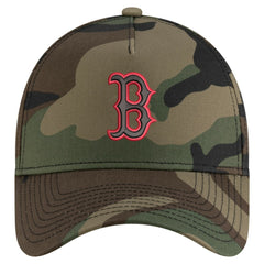 Boston Red Sox New Era Woodland Team Pop 9FORTY A-Frame Adjustable Hat for sale