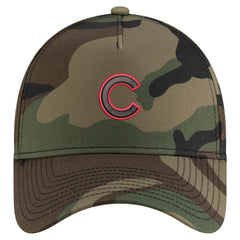 Chicago Cubs New Era Woodland Team Pop 9FORTY A-Frame Adjustable Hat Outlet