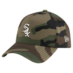 Chicago White Sox New Era Woodland Team Pop 9FORTY A-Frame Adjustable Hat Outlet