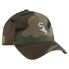 Chicago White Sox New Era Woodland Team Pop 9FORTY A-Frame Adjustable Hat Outlet