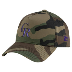 Colorado Rockies New Era Woodland Team Pop 9FORTY A-Frame Adjustable Hat Online