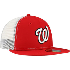 Washington Nationals New Era Team Color 59FIFTY Trucker Fitted Hat for sale