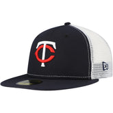 Minnesota Twins New Era Team Color 59FIFTY Trucker Fitted Hat Outlet