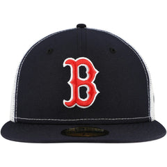 Boston Red Sox New Era Team Color 59FIFTY Trucker Fitted Hat Discount