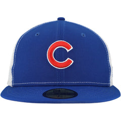 Chicago Cubs New Era Team Color 59FIFTY Trucker Fitted Hat for sale