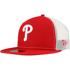 Philadelphia Phillies New Era Team Color 59FIFTY Trucker Fitted Hat Discount