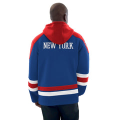 New York Rangers Starter Hockey Pullover Hoodie - Blue/Red | NHL on sale