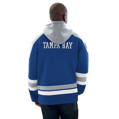 Tampa Bay Lightning Starter Hockey Pullover Hoodie - Blue/Gray | NHL sale