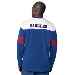 New York Rangers Starter Blitz Durene Long Sleeve T-Shirt - Blue | NHL sale