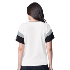 Los Angeles Kings G-III 4Her by Carl Banks Women's Rink Oversized Rhinestone V-Neck T-Shirt - White | NHL on sale