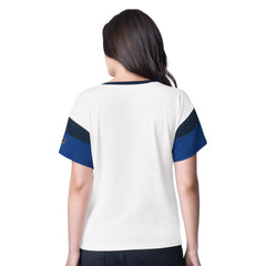 St. Louis Blues G-III 4Her by Carl Banks Women's Rink Oversized Rhinestone V-Neck T-Shirt - White | NHL Lifestyle
