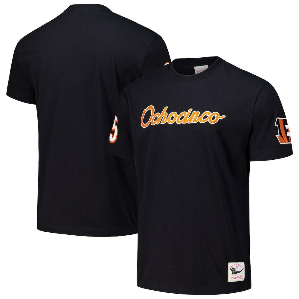 Chad Johnson Cincinnati Bengals Retired Player Nickname T-Shirt - Black - Mitchell & Ness
