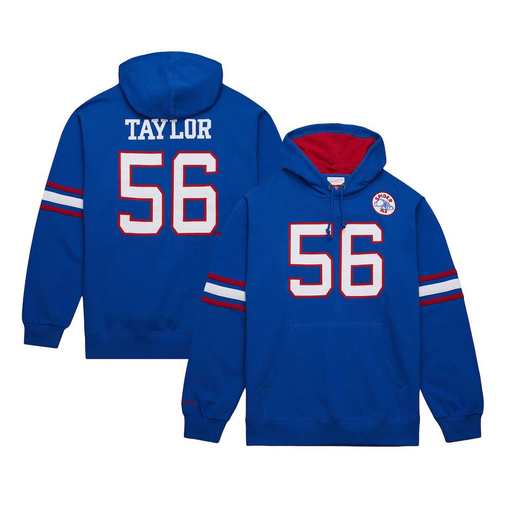Lawrence Taylor New York Giants Retired Player Name & Number Pullover Hoodie - Royal - Mitchell & Ness