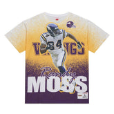 Randy Moss Minnesota Vikings Burst Retired Player T-Shirt - Gray - Mitchell & Ness