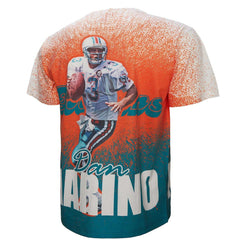 Dan Marino Miami Dolphins Burst Retired Player T-Shirt - White - Mitchell & Ness