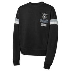 Las Vegas Raiders Girls Eternal Love Pullover Sweatshirt - Black - NFL