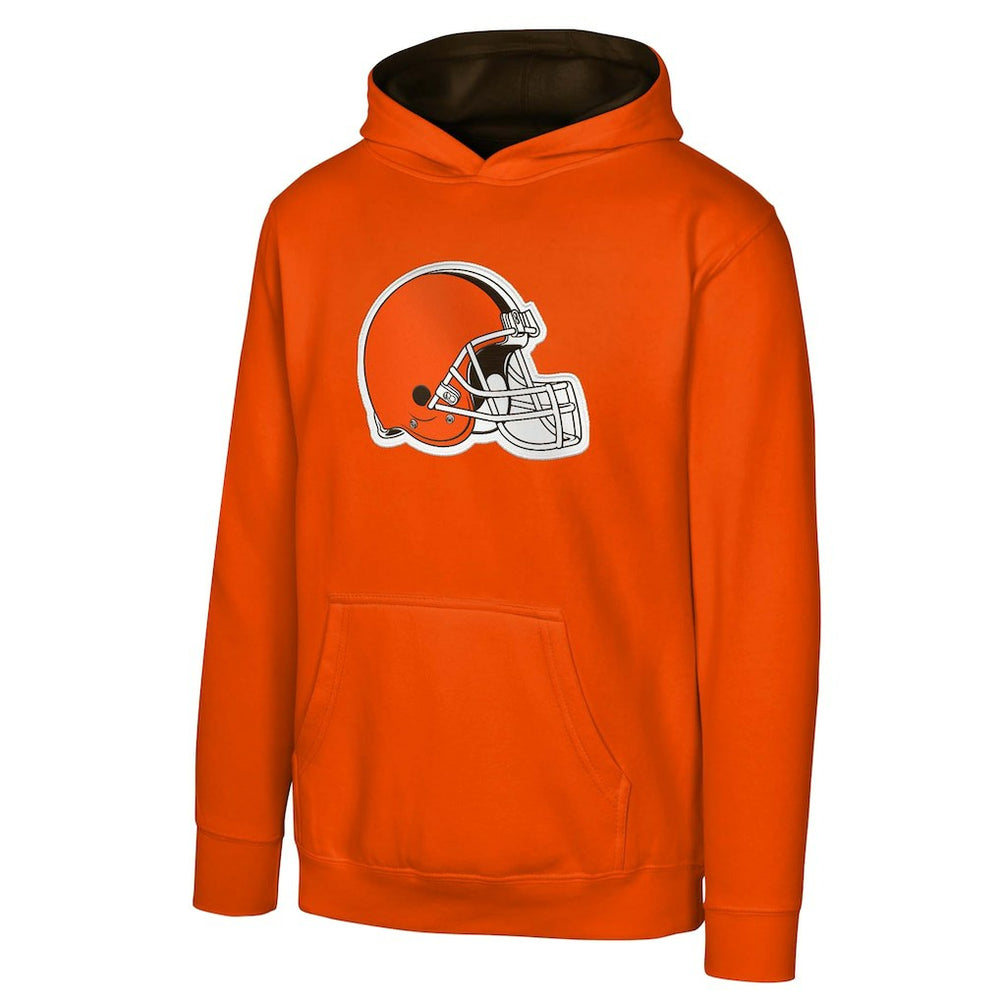 Cleveland Browns Youth Prime Pullover Hoodie - Orange - NFL