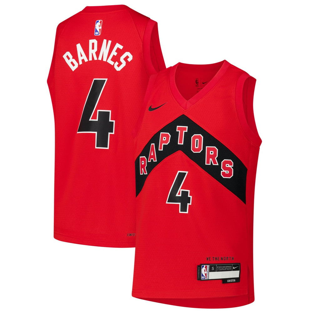 Nike Scottie Barnes Toronto Raptors Youth Swingman Jersey Icon Edition Red