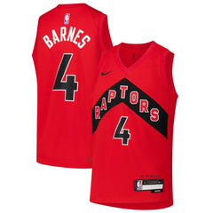 Nike Scottie Barnes Toronto Raptors Youth Swingman Jersey Icon Edition Red