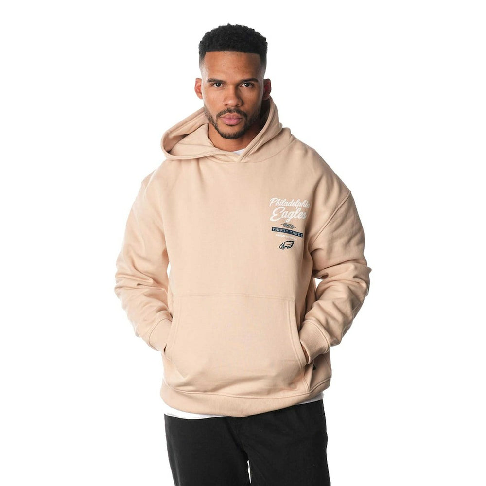Philadelphia Eagles The Wild Collective Unisex Fleece Pullover Hoodie - Cream - NFL