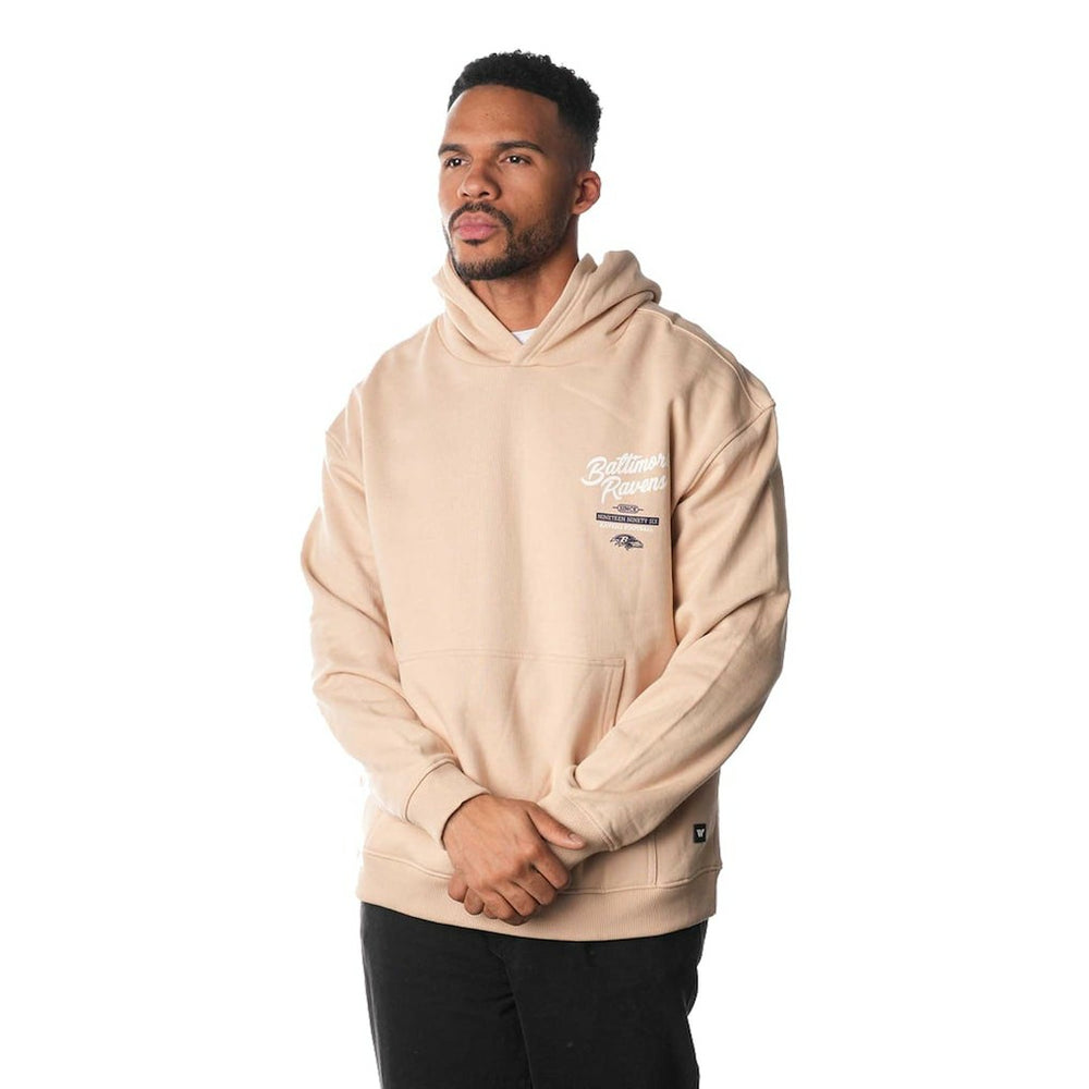 Baltimore Ravens The Wild Collective Unisex Fleece Pullover Hoodie - Cream - NFL