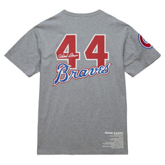 Hank Aaron Atlanta Braves Mitchell & Ness Cooperstown Collection Legends T-Shirt for sale