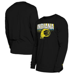 New Era Indiana Pacers 2024/25 City Edition Long Sleeve T-Shirt Black