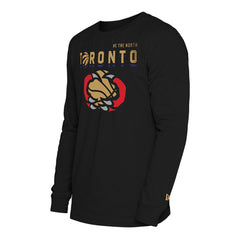 New Era Toronto Raptors 2024/25 City Edition Long Sleeve T-Shirt Black