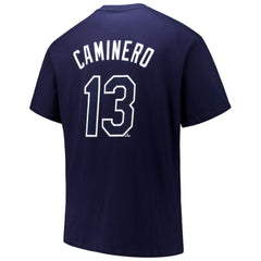 Junior Caminero Tampa Bay Rays Fanatics Big & Tall Name & Number T-Shirt Outlet