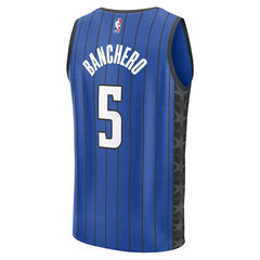 Fanatics Paolo Banchero Orlando Magic Fast Break Replica Player Jersey Statement Edition Blue