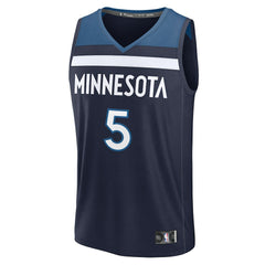 Fanatics Anthony Edwards Minnesota Timberwolves Fast Break Replica Player Jersey Icon Edition Navy