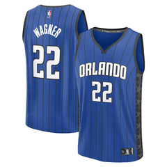 Fanatics Franz Wagner Orlando Magic Youth Fast Break Replica Player Jersey Statement Edition Blue