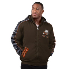 Cleveland Browns Starter Thursday Night Gridiron Full-Zip Hoodie Jacket - Brown - NFL